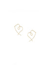 High-end Love Thread Minimalist Heart-shaped Earrings