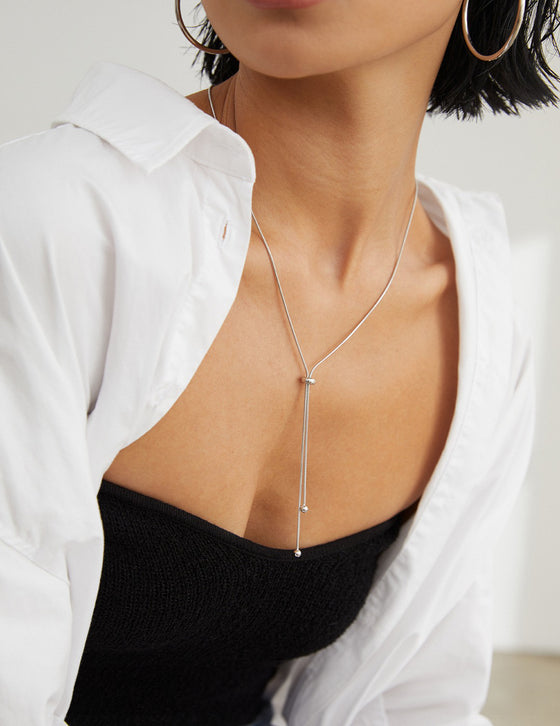 Effortless Chic Sterling Silver Necklace