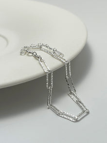  Korean-style Sparkling Chain Design Sterling Silver Bracelet