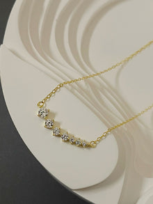  Gold Luxe Smiling Diamond Necklace