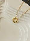 Gold Spinning Waltz Necklace
