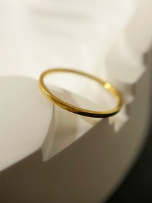  Gold Polished Ultra-Fine Minimalist Ring