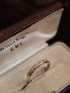 Golden Laurel Leaf Engraved Ring
